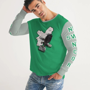 Eagles Kelly Green Men's Long Sleeve Tee