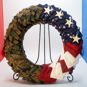 13" Military Uniform Wreath