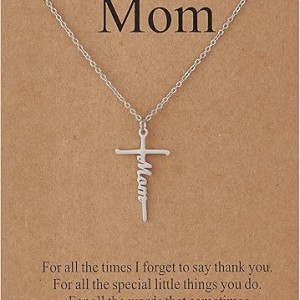 Lcherry Faith Cross Necklace for Women Religious Gifts for Women Christian Jewelry Gifts for Women