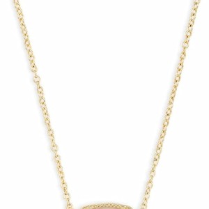 Kendra Scott Elisa Pendant Necklace for Women, Fashion Jewelry, 14k Gold-Plated