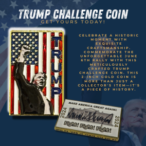 3-D Trump Challenge Coin | Limited Edition Gold Coin - 2-Inch Collectible